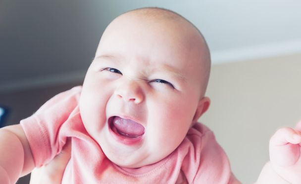 Emotional infant baby girl - Fotografie, Obrázek