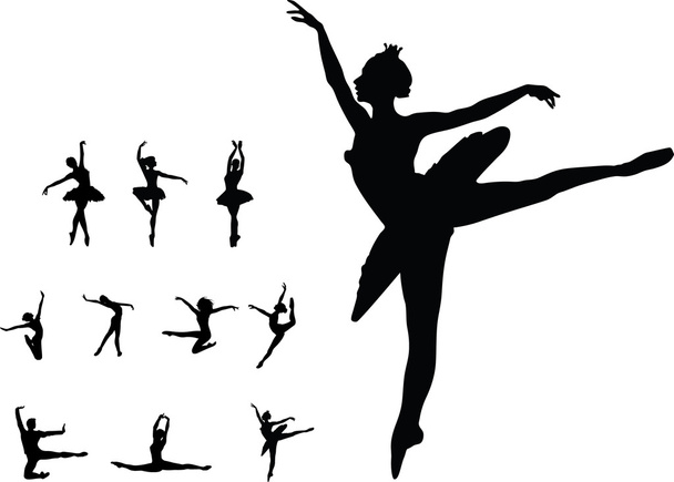 Set danza ragazza balletto
 - Vettoriali, immagini