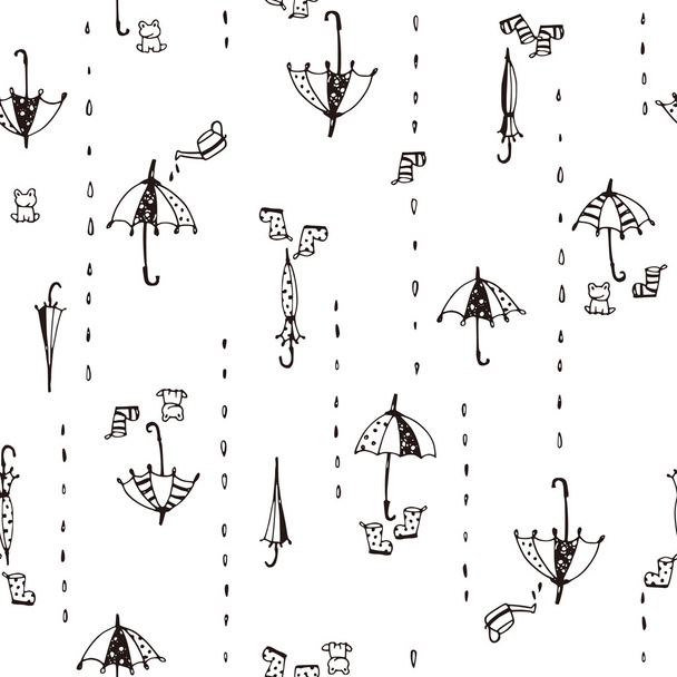 Illustration pattern of umbrella - Vector, Image