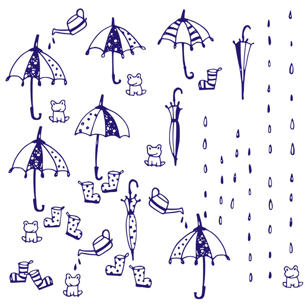 Illustration of the umbrella - Вектор, зображення