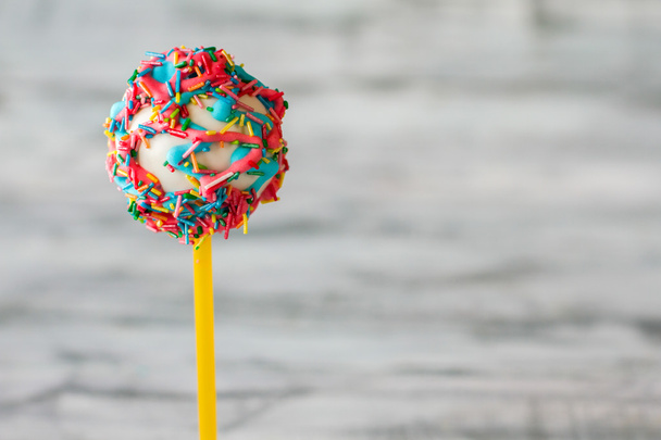 Bright cake lollipop. - Фото, зображення