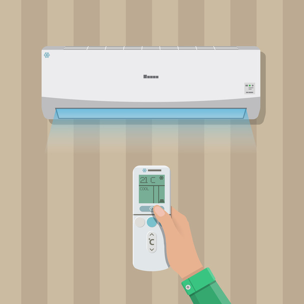 Air conditioner system - Vektor, obrázek