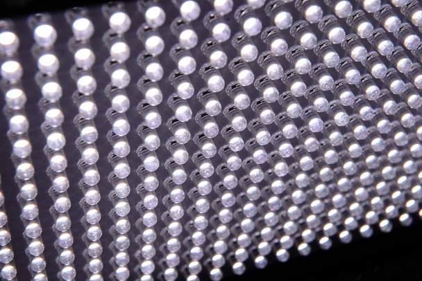 Close-up of illuminated stretch of LED light - Photo, Image
