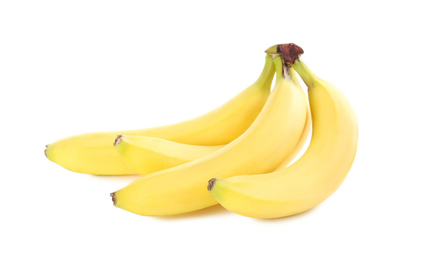 Bunch of bananas on a white  - Foto, afbeelding