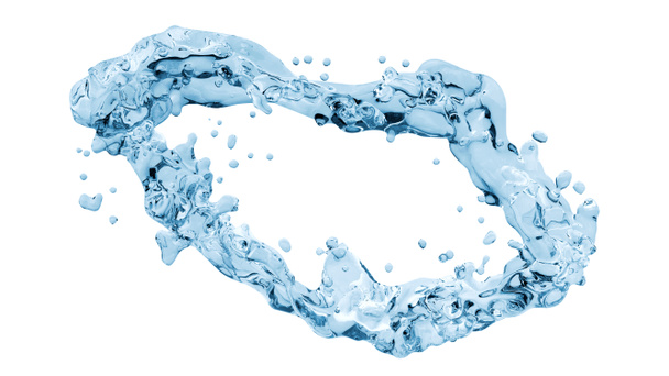 Νερό παφλασμών δίνη, κύκλο του νερού - Φωτογραφία, εικόνα