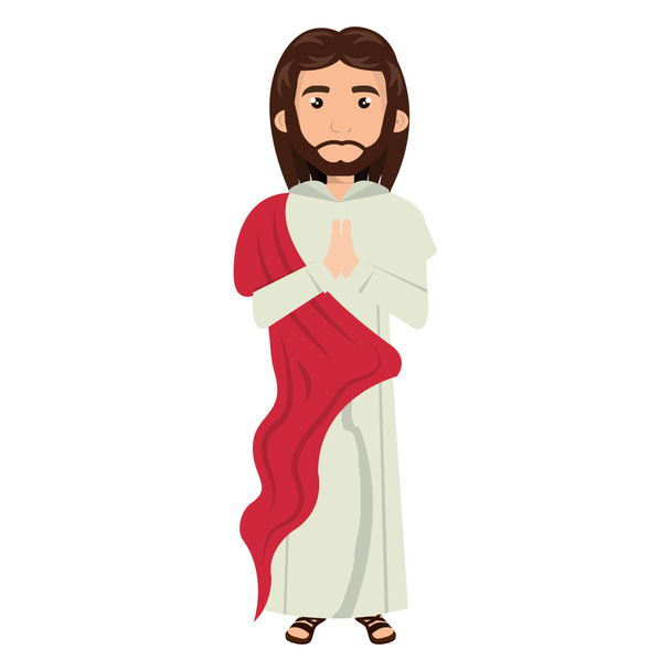 jesus christ man cartoon - Vector, Image