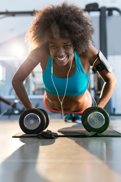 woman working out in gym  - Photo, image