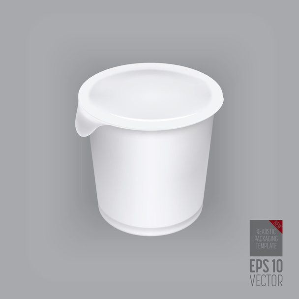 Yogurt container isolated - Vector, Image