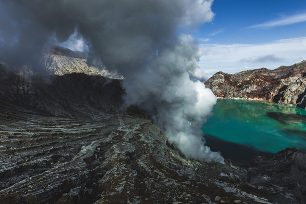 ijen Vulkankrater  - Foto, Bild