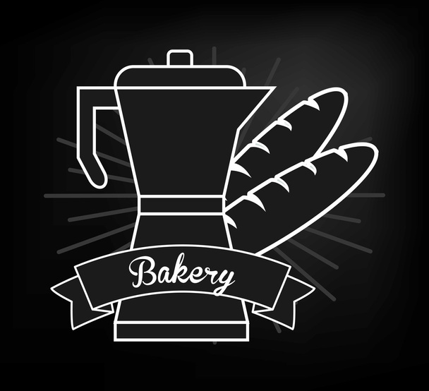 αρτοποιείο σχετικό έμβλημα εικόνας - Διάνυσμα, εικόνα
