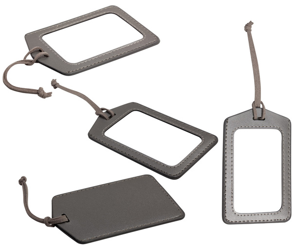 Leather luggage tags - Foto, Imagen