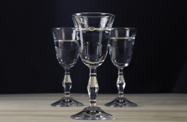 Alcohol glass set with background - Zdjęcie, obraz