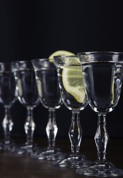 Alcohol glass set with background - Valokuva, kuva