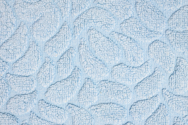 Closeup surface fabric pattern at old blue fabric mat texture background - Photo, Image