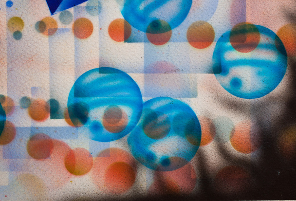 Pincel de aire abstracto Pintura de color
 - Foto, imagen