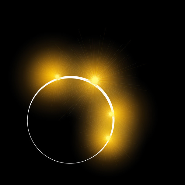 太陽の食 - ベクター画像