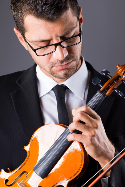 Violinist  playing violin  - Zdjęcie, obraz
