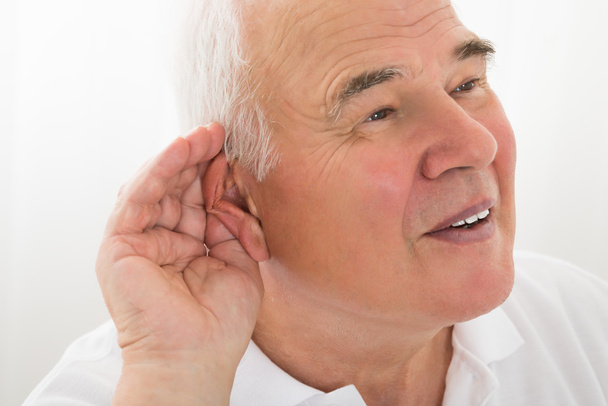 Senior Man Trying To Hear - Fotó, kép