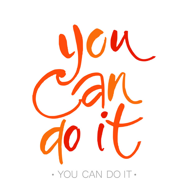 you can do it - Vector, imagen