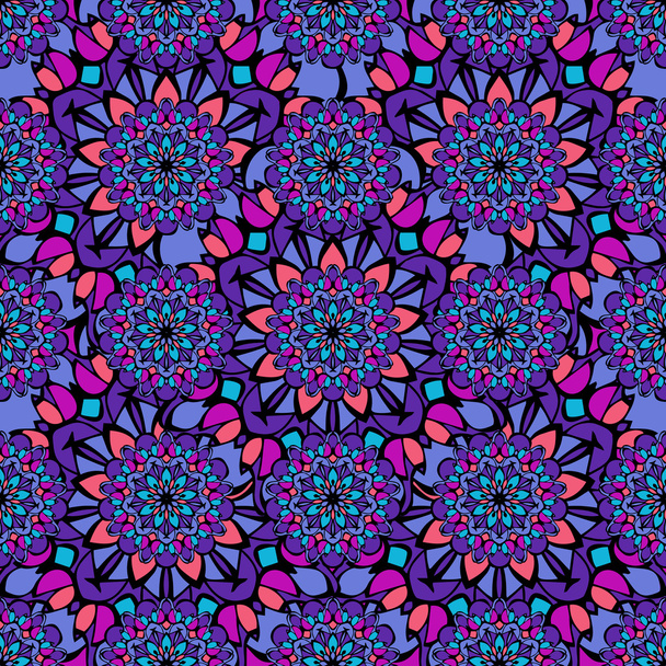 Elegant seamless pattern with Mandala-like elements - Vektor, Bild