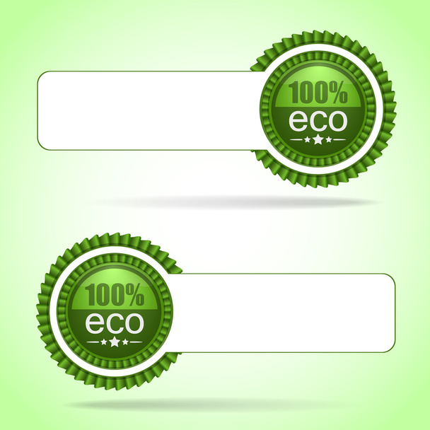 White label. 100% eco - Vector, Imagen