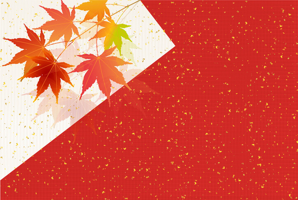 Otoño hojas otoño Papel japonés fondo
 - Vector, imagen
