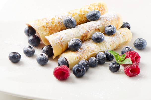 Pancakes with raspberries - Foto, Bild