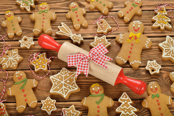 Various Christmas gingerbread - Photo, Image
