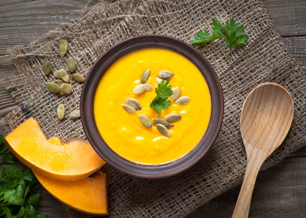 Traditional Pumpkin soup - Фото, изображение