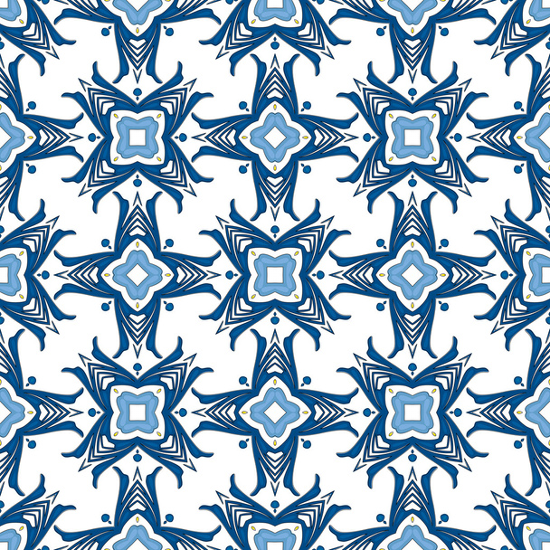 Illustrated portuguese tiles - Vector, Image