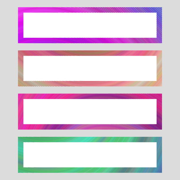 Set of colorful banner frames - Vector, Image
