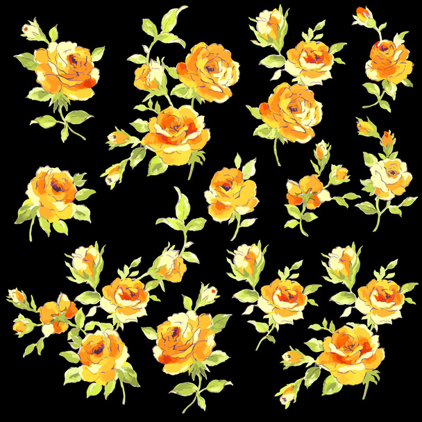 Abstract rose flower, - Vektori, kuva