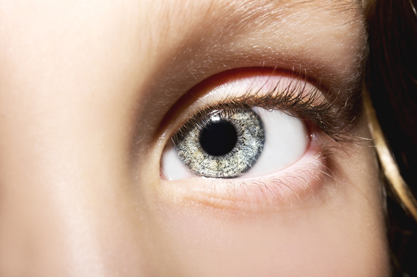 Macro Close up portrait of young girls eye - Fotografie, Obrázek