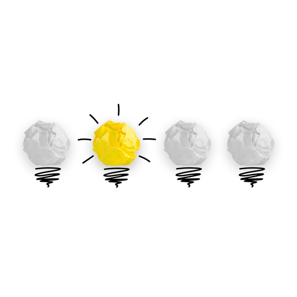 Luce bub il concetto di grande idea, lampada innovativa
 - Foto, immagini