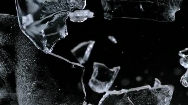 Πάγου σκάσει τα φωτογραφικών μηχανών αργή κίνηση - Πλάνα, βίντεο