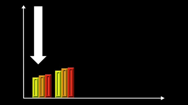 Два анімованих стовпчикових графа - тенденція вгору, вниз, стрілки, кольорові групи анімованих стовпчиків
 - Кадри, відео