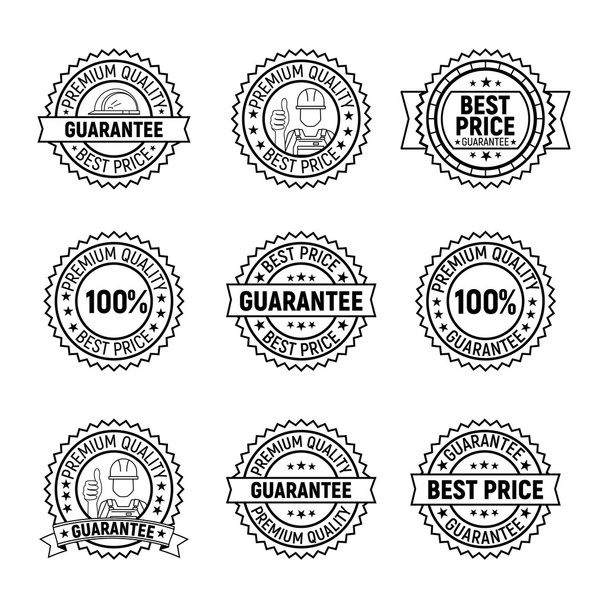 Vecteur noir meilleur prix premium label de garantie de qualité
 - Vecteur, image