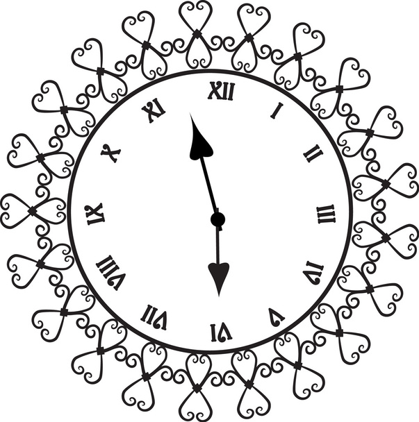Поддельный эскиз часов
 - Вектор,изображение