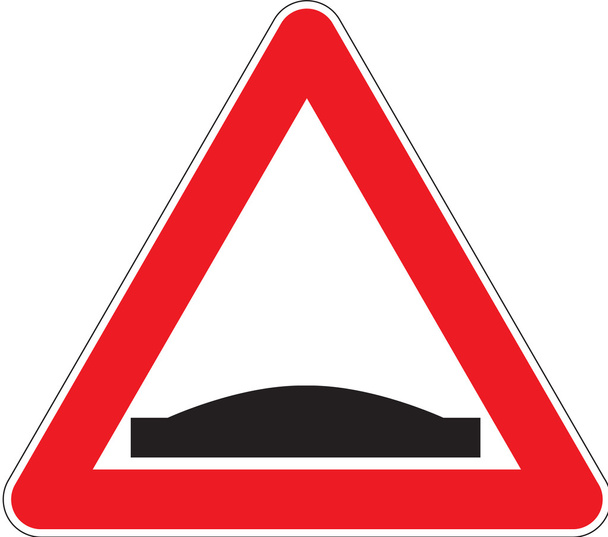 Figyelmeztető jelek domb - Vektor, kép