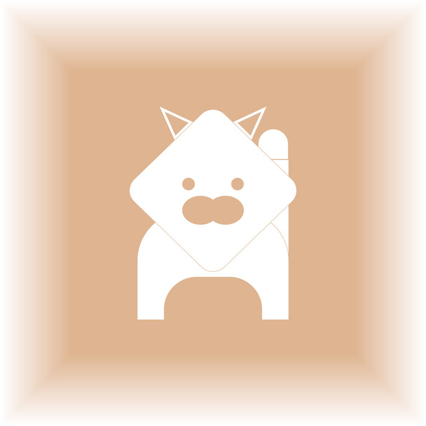 Illustration vectorielle Cat. Face de chat. Icône chat. Logo chat
 - Vecteur, image