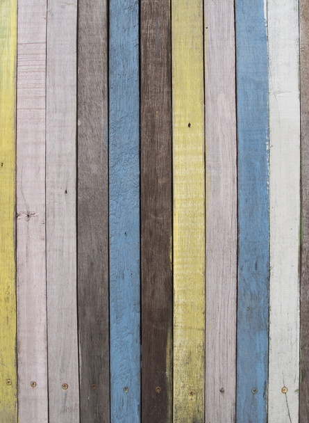 Colourful Wooden Wall - Foto, afbeelding