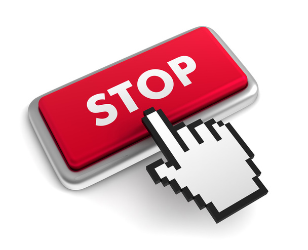stop tastiera concetto illustrazione 3d
 - Foto, immagini