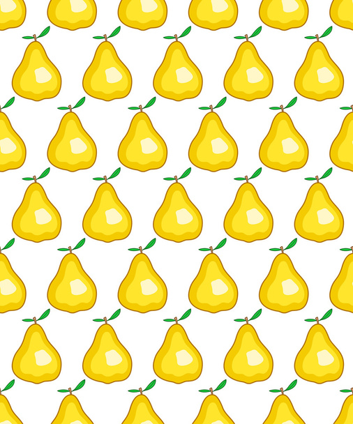Pear fruit pattern - Вектор, зображення