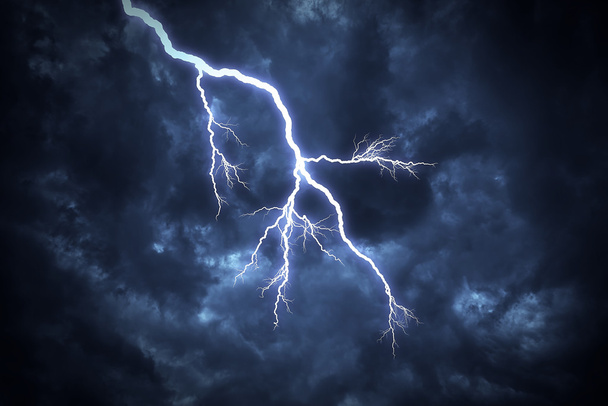 Lightning strike on the sky. - Photo, Image