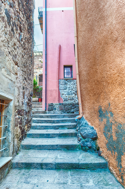 the beautiful alley of castelsardo old city - Фото, зображення