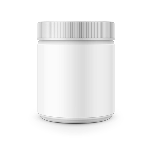 White plastic canister template for stain remover. - Vector, Image