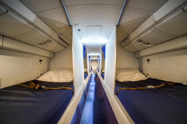 Cabine de luxo para tripulação de avião
  - Foto, Imagem