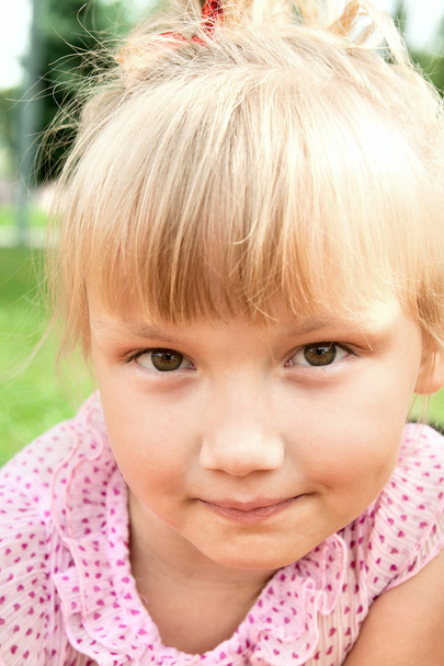 Face of beautiful litle girl - Photo, image