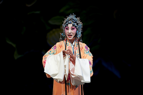 pretty chinese traditional opera actress with theatrical costume - Φωτογραφία, εικόνα