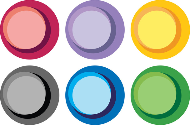 Abstract bright color circle labels - Wektor, obraz
